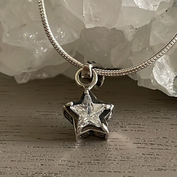 Silpada CZ Star Pendant N1413 with Italian Sterling Silver Snake Chain - Picture 11 of 11